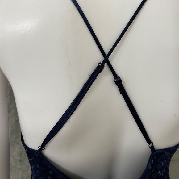 TLC Say Yes to the Prom Dress Princess Junior Size 11 lace & sequins full skirt - Picture 5 of 12